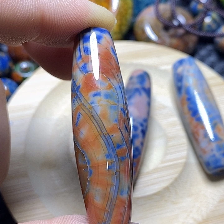 画***画玛瑙/玉髓未镶嵌颈饰