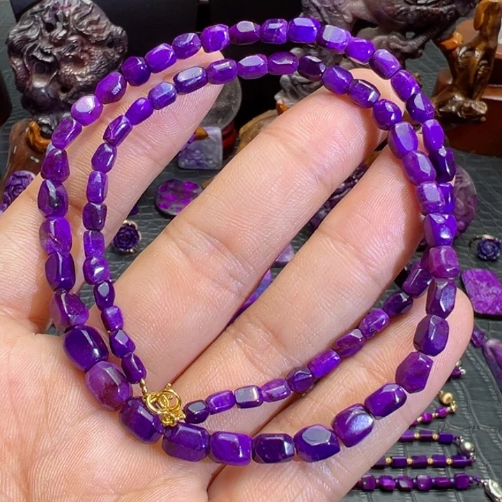 苏纪石（舒俱来）项链18K金镶嵌