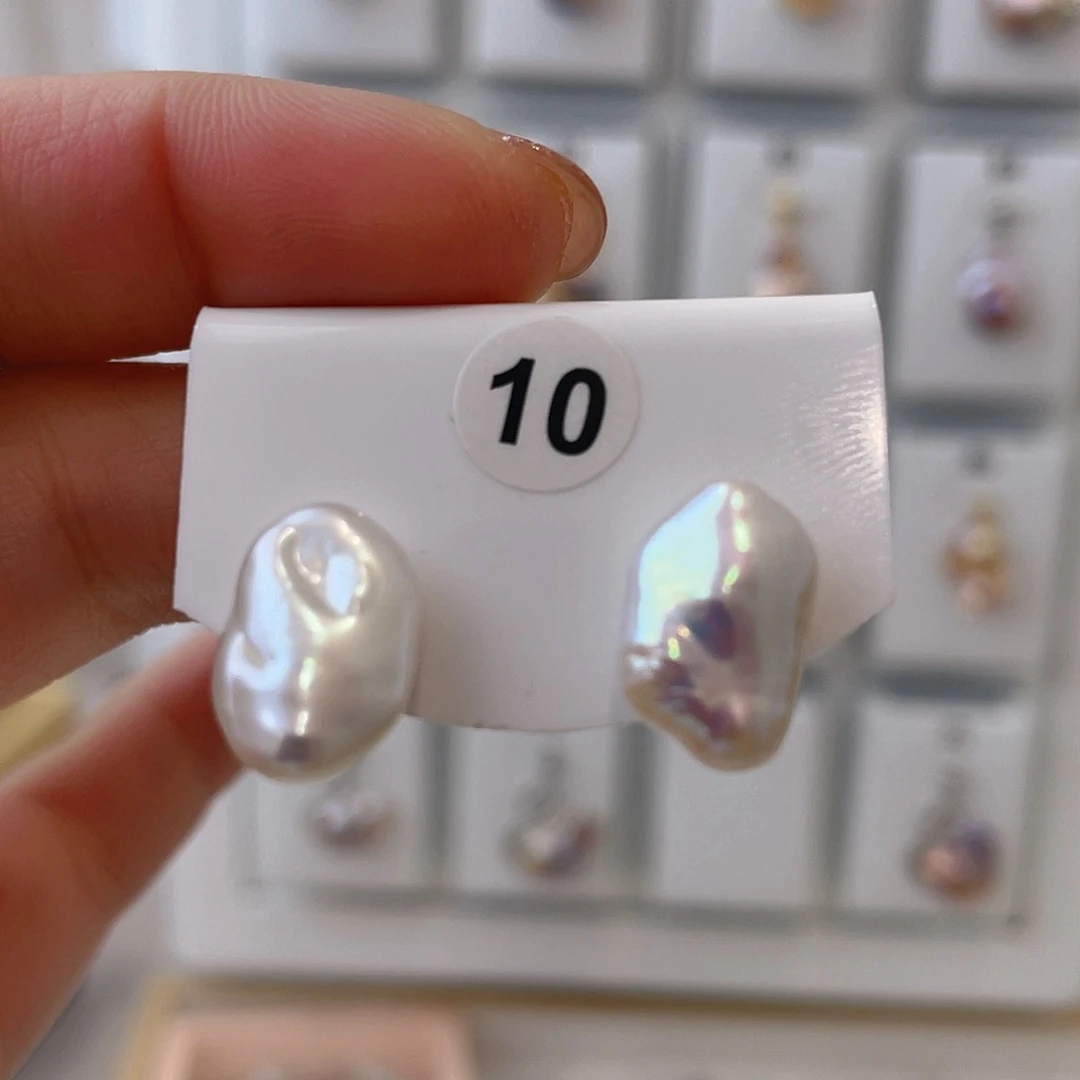 淡水珍珠天然珍珠巴洛克银S925镶嵌苗*阳