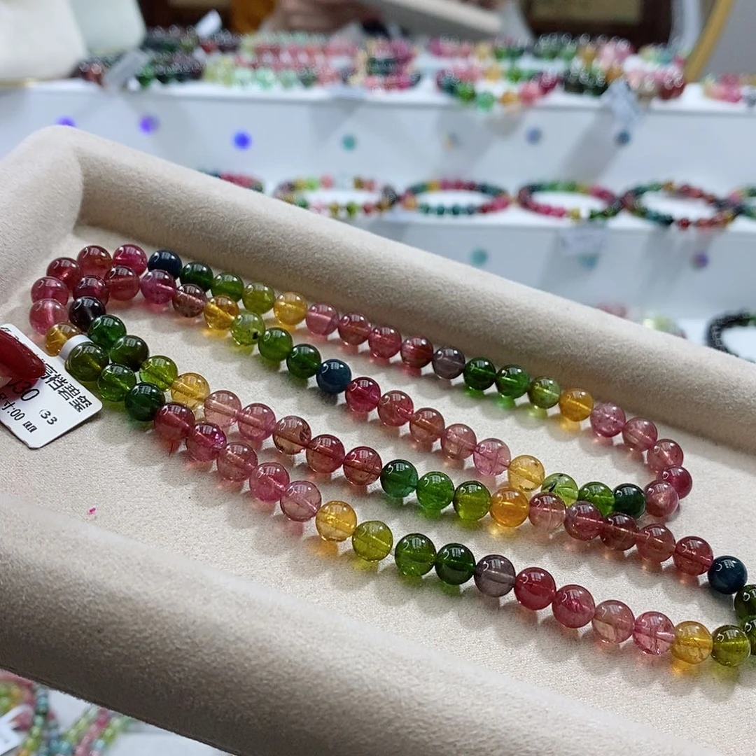 碧玺手链未镶嵌多样性发一条