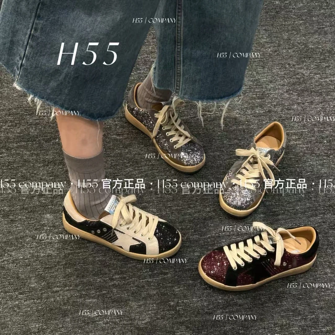【一只璐甄选】H040-H55星野秋季限定格利特擦色星星鞋3cm19-2811