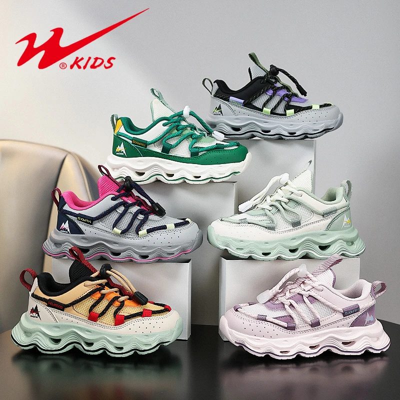 双星童鞋春季新款男女童透气网面时尚休闲运动鞋90169