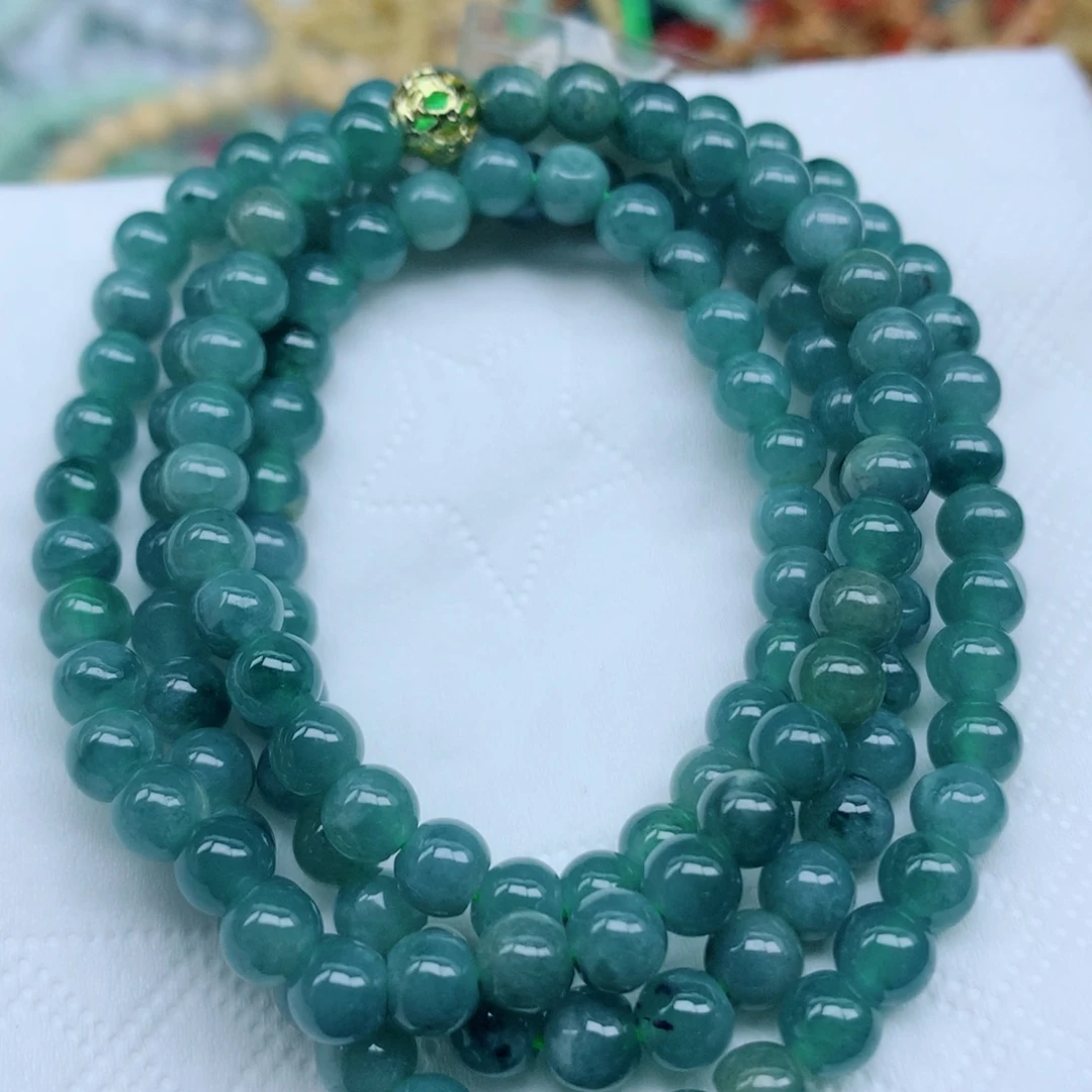 翡翠未镶嵌颈饰  珠子8