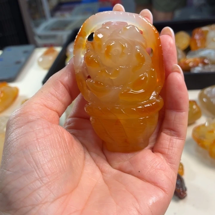 玛瑙/玉髓吊坠(不含链)未镶嵌
