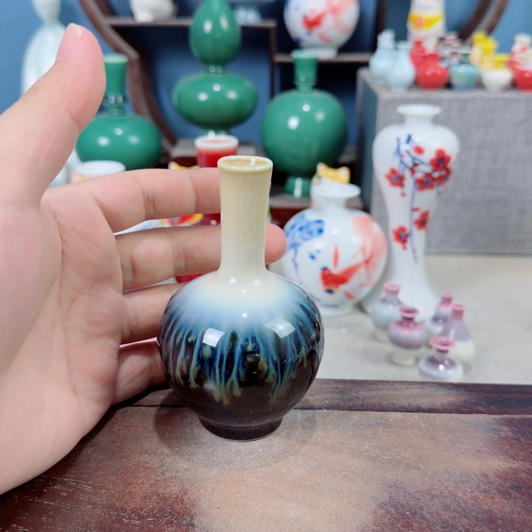 陶瓷手工小花器摆件