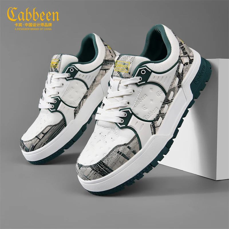 卡宾2025固特异透气春夏季针织休闲板鞋百搭设计师潮鞋运动休闲鞋