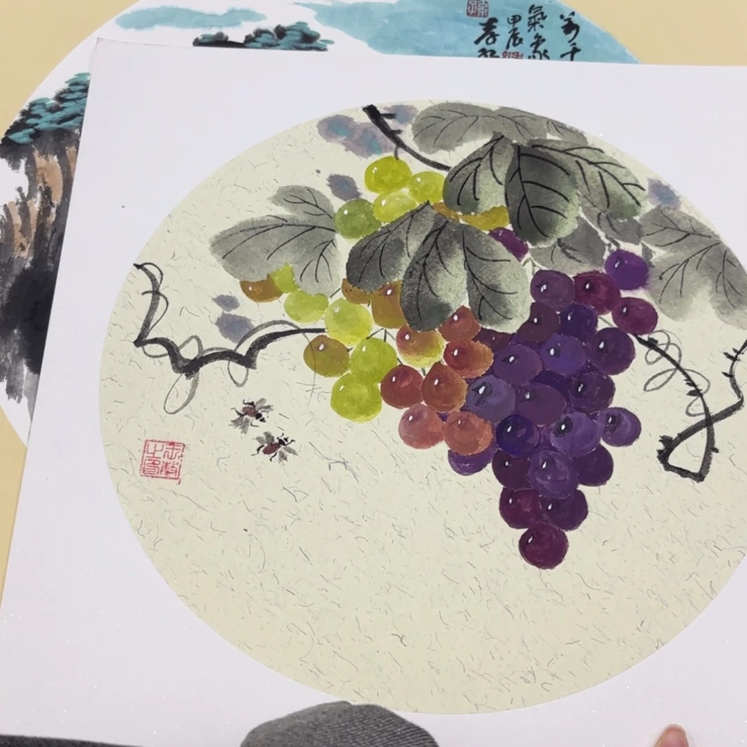 国画33-33卡纸作品艺