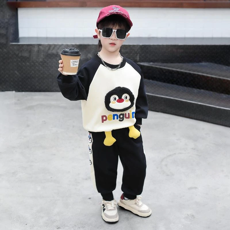 妈咪小哥女童套装2025新款洋气儿童网红炸街运动服女孩春秋款