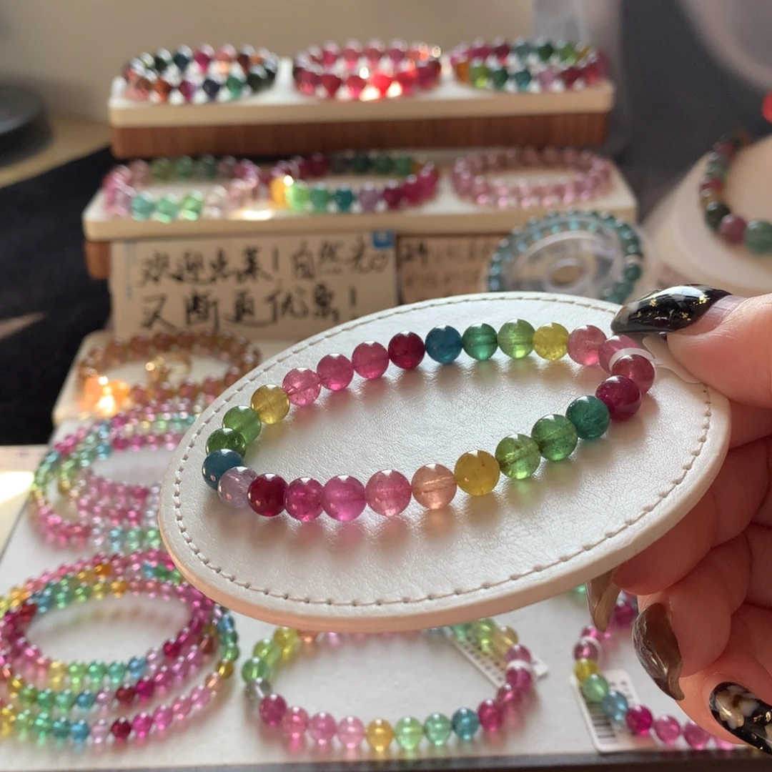 碧玺未镶嵌手链碧玺