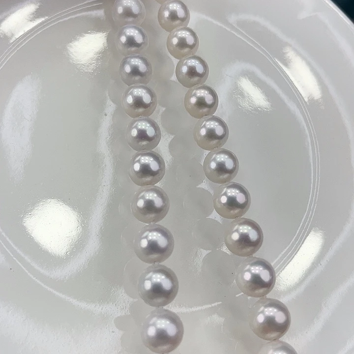 淡水珍珠颈饰银S925镶嵌卡9➕极光白炫彩高品