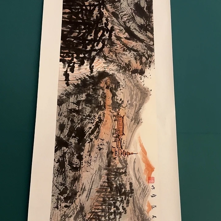 国画董老师画作画作