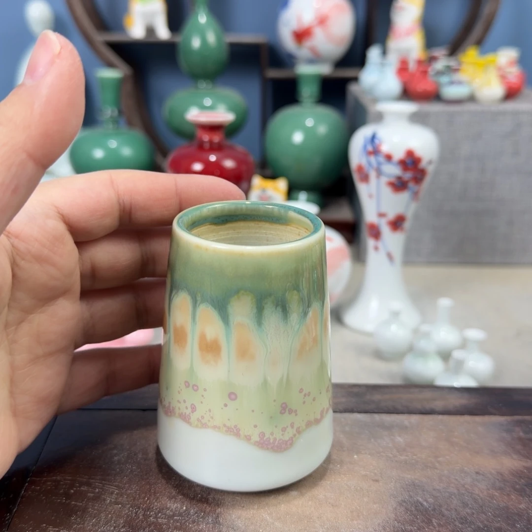 陶瓷手工小花器摆件