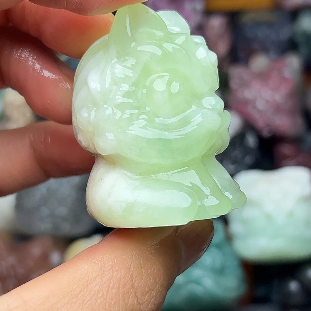 石材醒狮小白白06