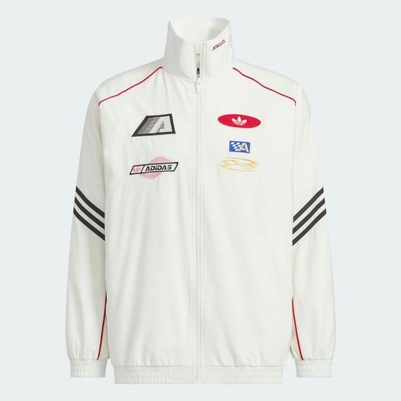 adidas/阿迪达斯Originals三叶女MOTO JKT W梭织赛车服外套KG6677