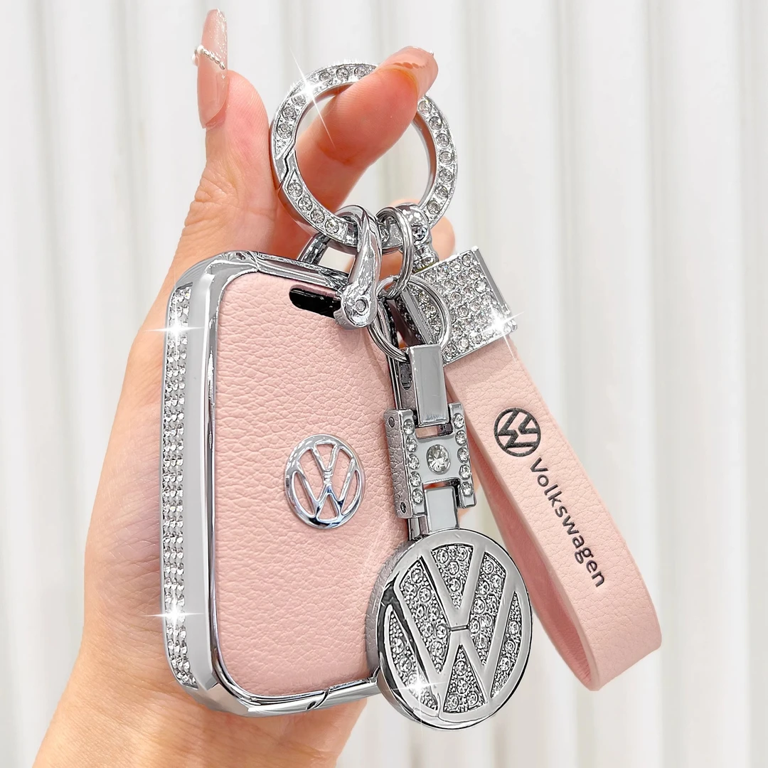 大众钥匙套女士专用25款帕萨特朗逸宝来途观途岳探岳探歌迈腾皮车