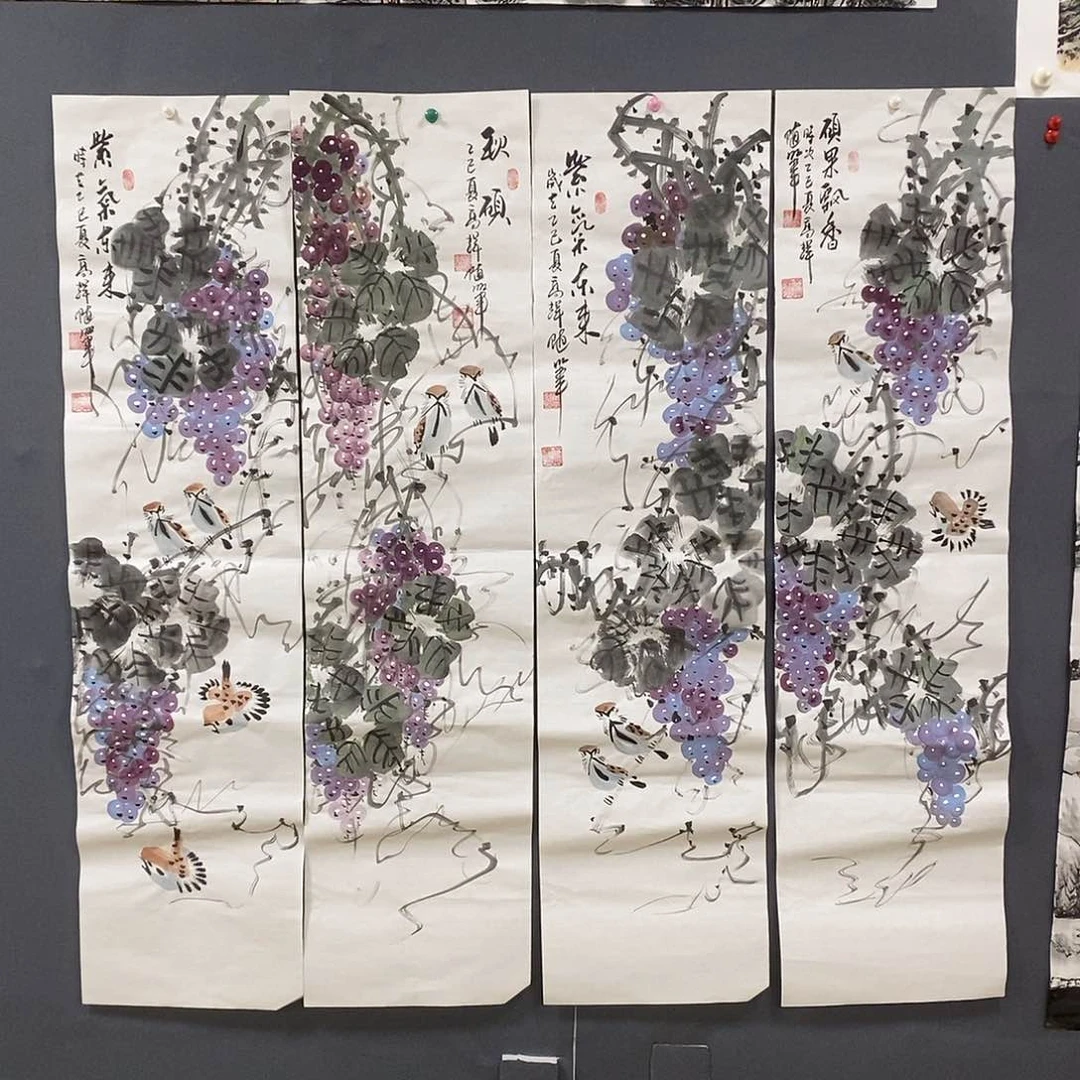 国画高辉手绘作品34.138
