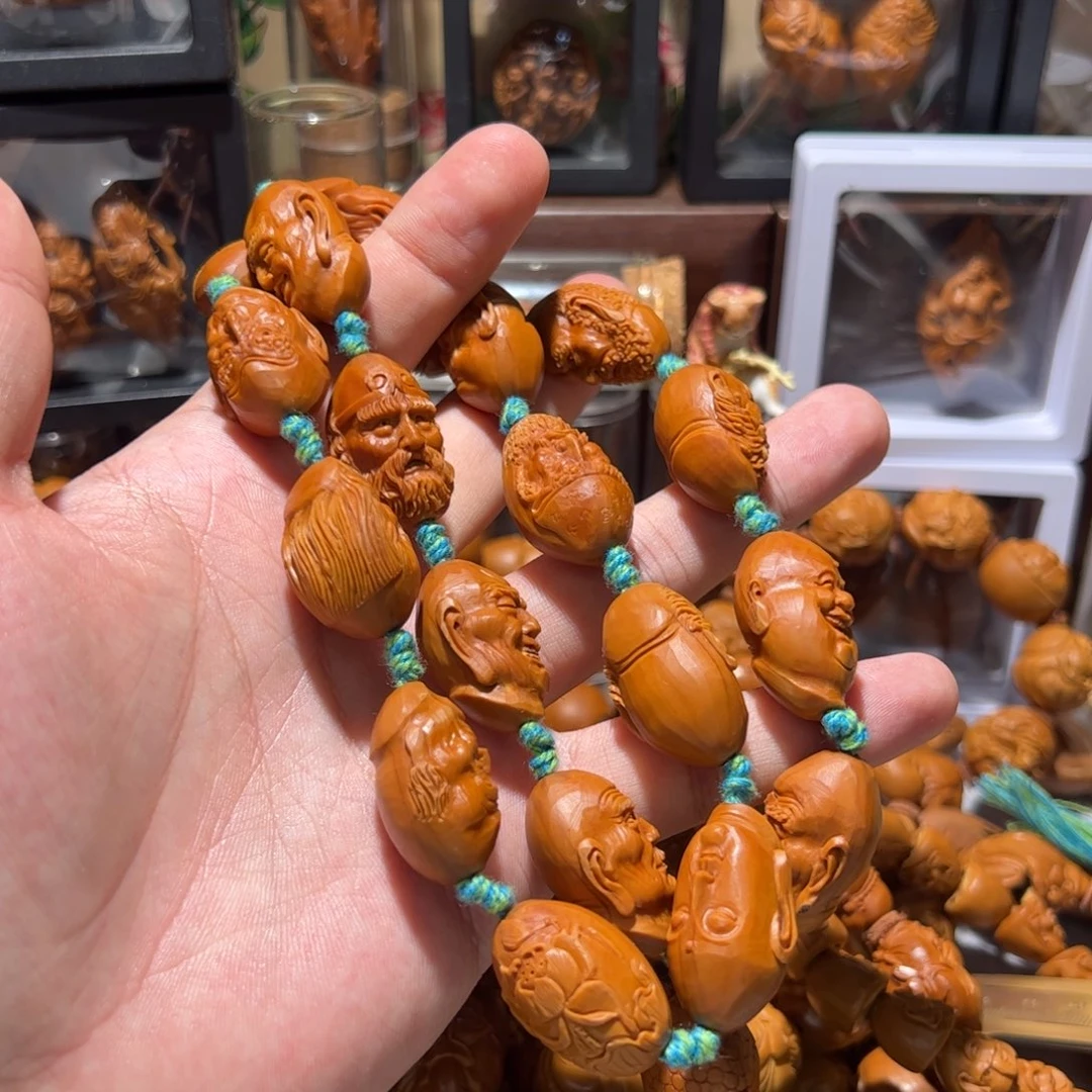 迈***骚橄榄核手串/手链手工十八罗汉脖挂