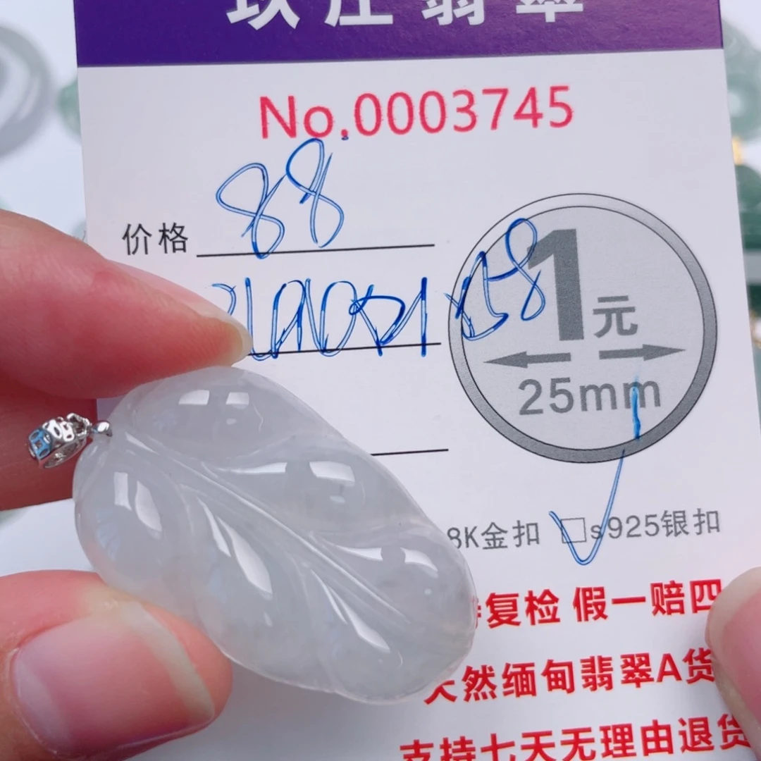 翡翠未镶嵌吊坠(不含链)