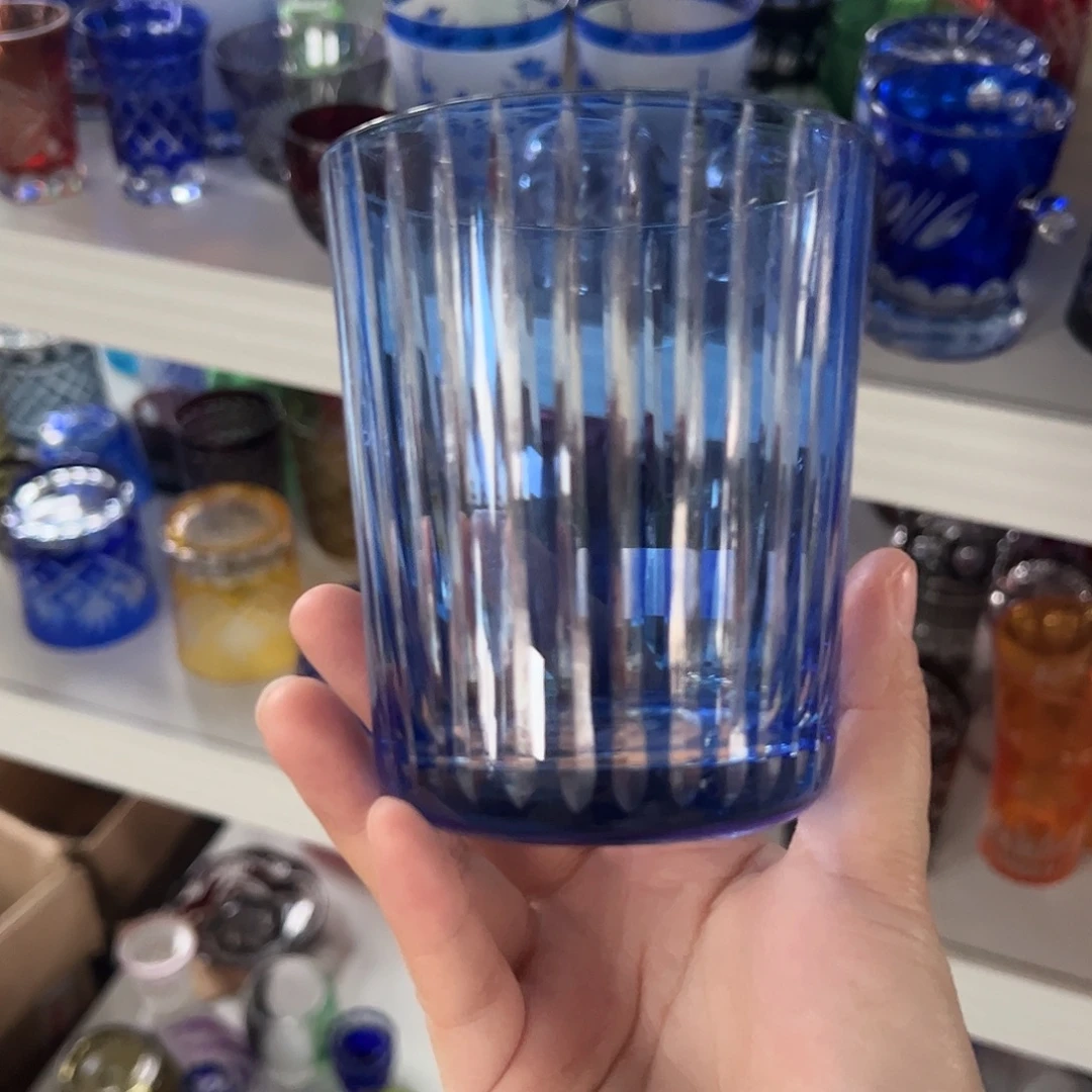 水晶玻璃平底款微瑕一个