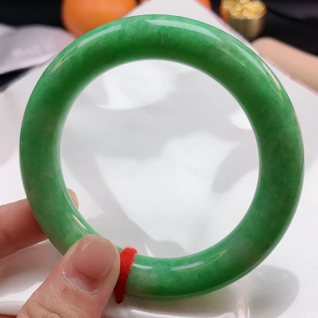 翡翠手镯未镶嵌56圈圆1029