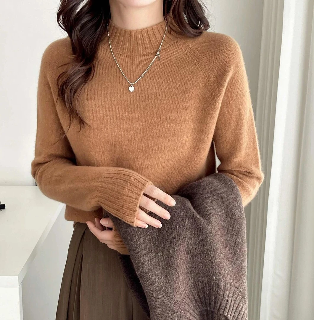 【嘉裕2-15】《700-799》时尚欧货百搭复古条纹羊绒羊毛针织衫宽松