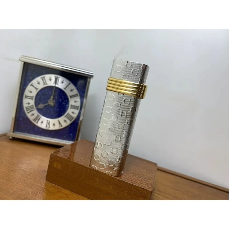 原品保证！我的名品打火机！克里斯汀银灰间金CD打火机Sx