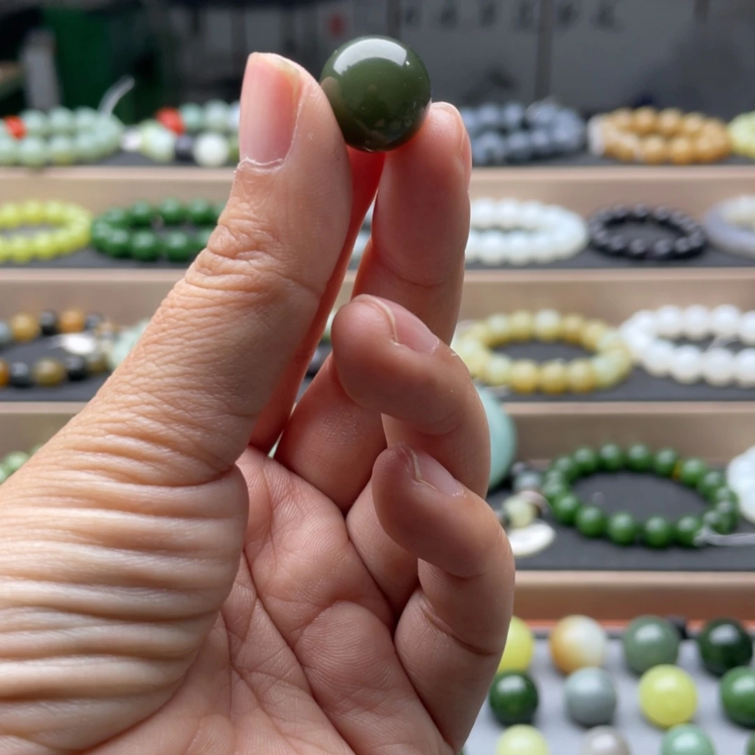 和田玉未镶嵌手链14碧玉鸭蛋青