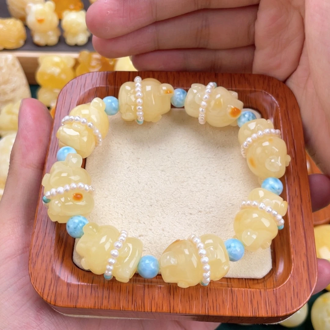 裸石琥珀未镶嵌蜜蜡