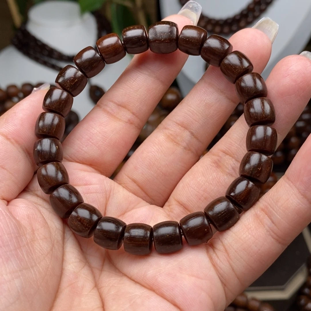 贡木手串/手链贡木8×9黑冰果冻