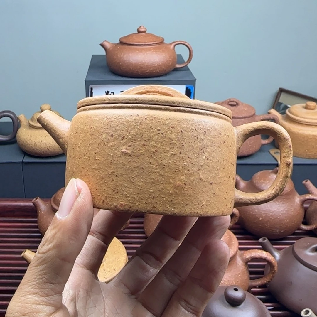 紫砂茶壶浅****疗八目黄段汉瓦180cc