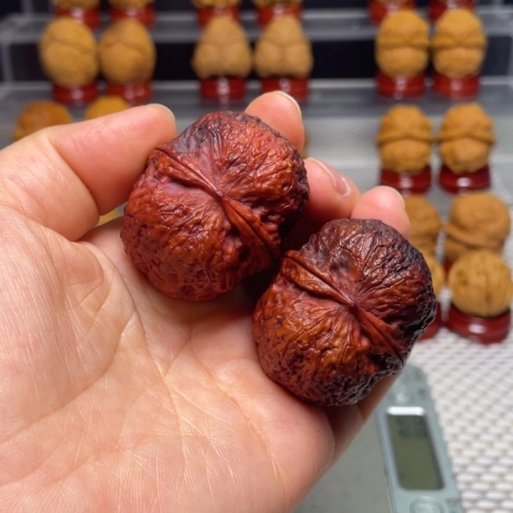 文玩核桃把件46蚂蚁纹元宝