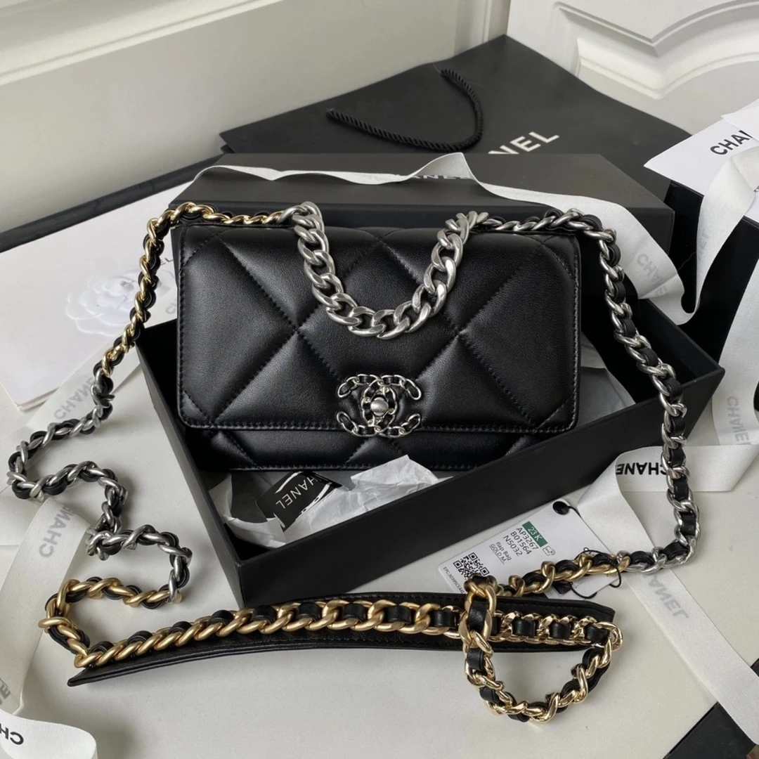 99新 Chanel/香奈儿 Chanel 黑银19woc 25090089-02