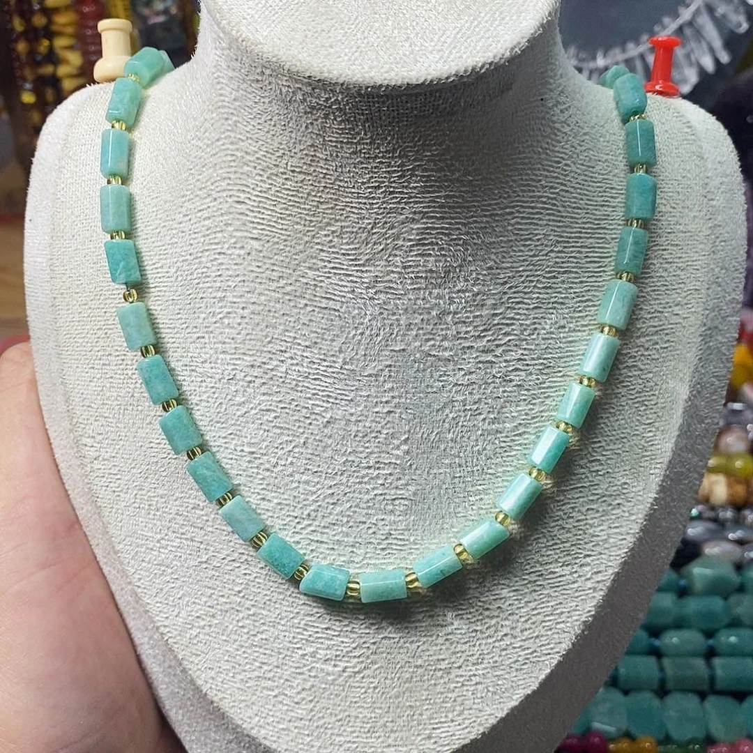 石英质玉未镶嵌，天河柱子6×9mm，一条，