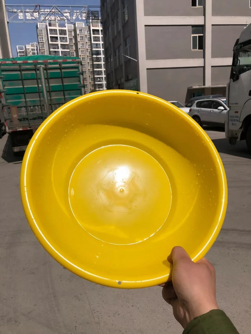 正品制式黄脸盆新式军训内务洗漱盆加厚防摔多功能小黄盆