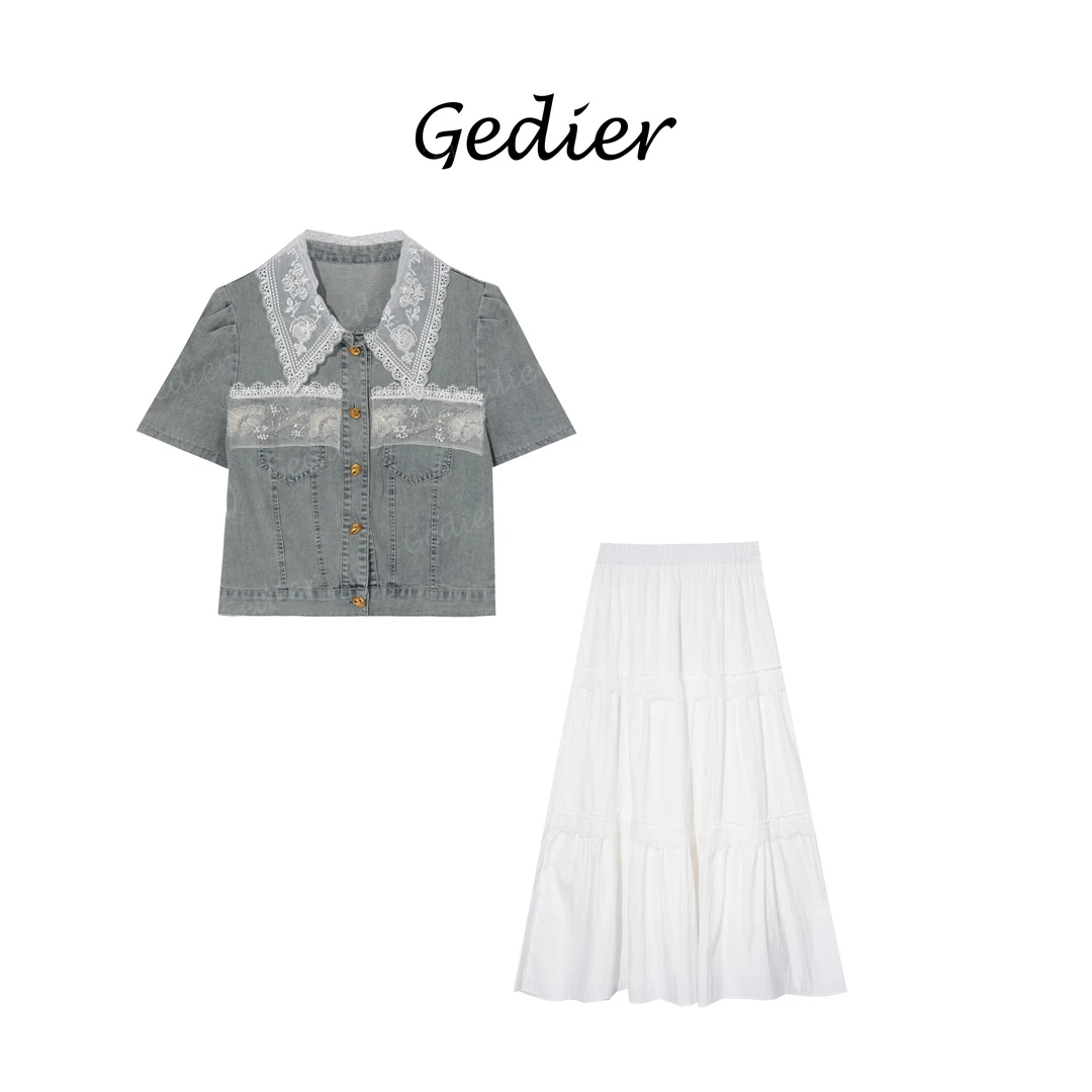 【秀场同款】"晨醒之时" 2025年春季欧若风牛仔两件套 DG520229Y