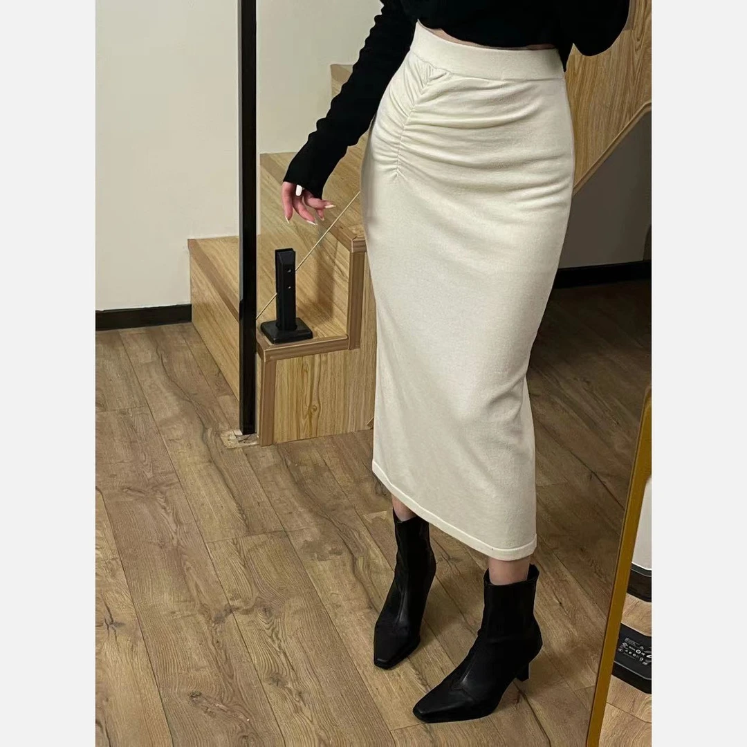 绵羊毛针织半裙ZL3023