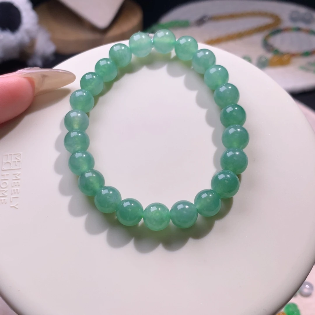 翡翠散珠8.4mm天然翡翠