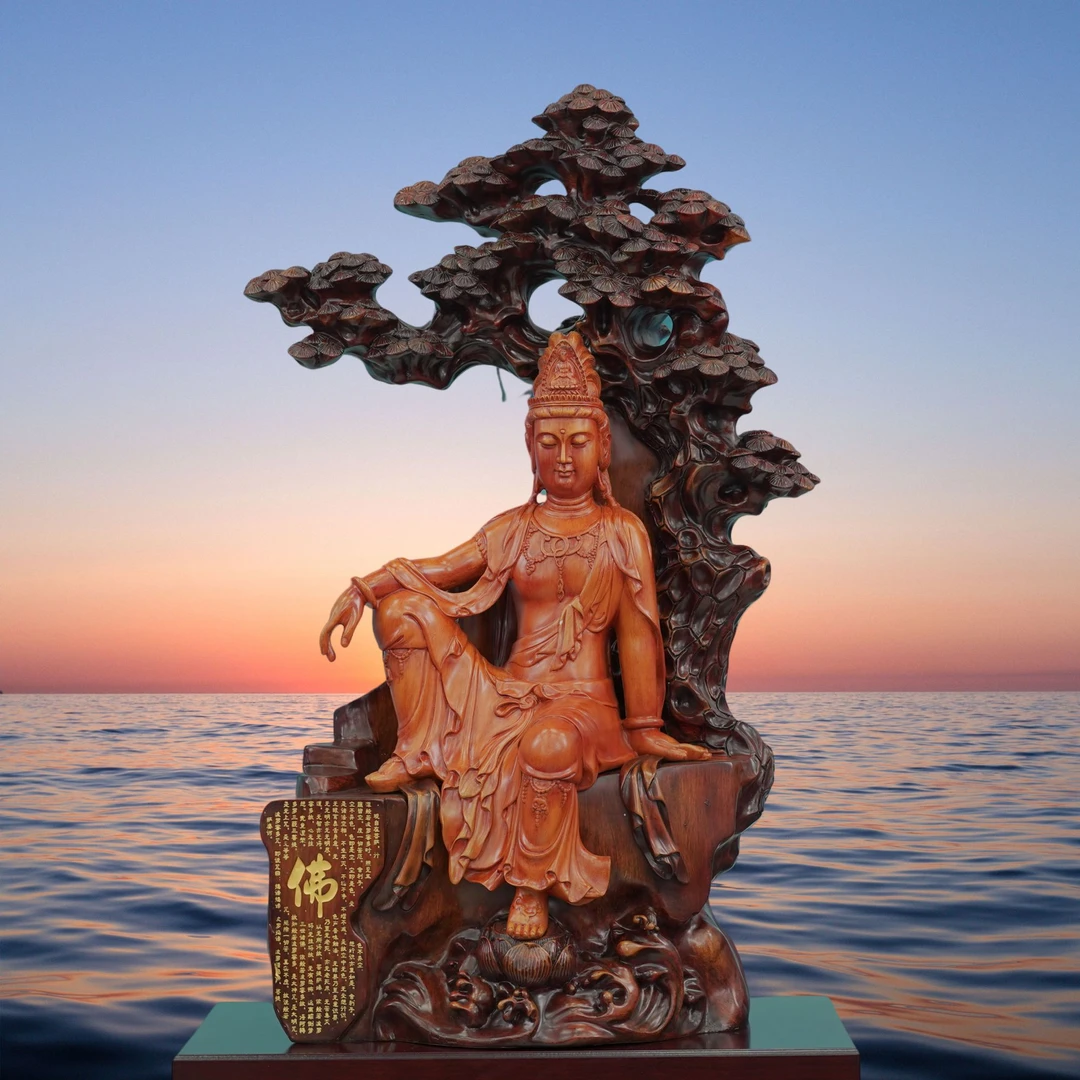 自在观音公司开业办公室商务礼品 高端玄关摆件