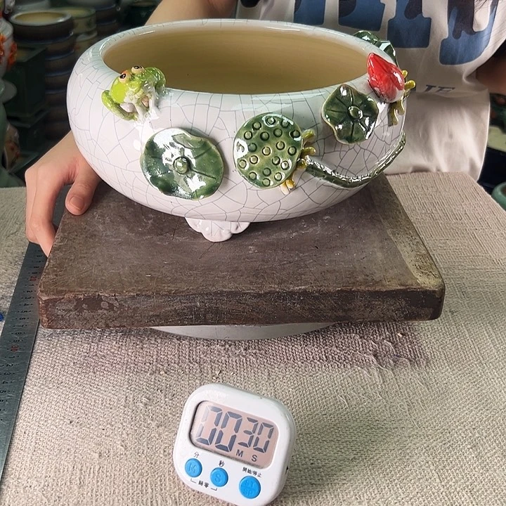 泳坤堂石湾花盆陶瓷