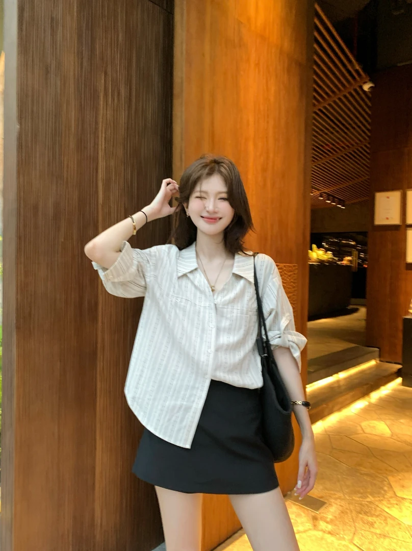 【芝士Cheese】京洛佳人 气质时尚百搭夏季显瘦衬衣