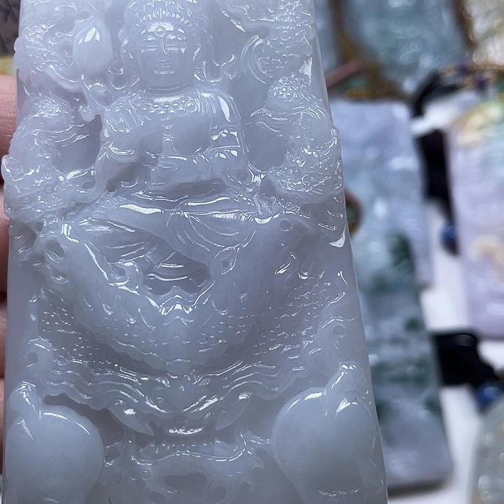 人***途翡翠未镶嵌颈饰天然