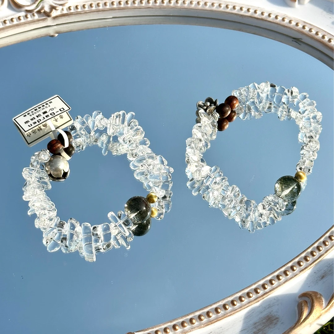 【D-Garden】设计款天然白水通透单圈手串时尚百搭（多样性发其一）