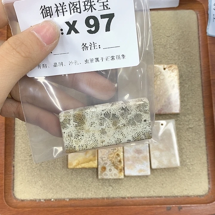 硅化珊瑚（珊瑚玉）颈饰未镶嵌?*?