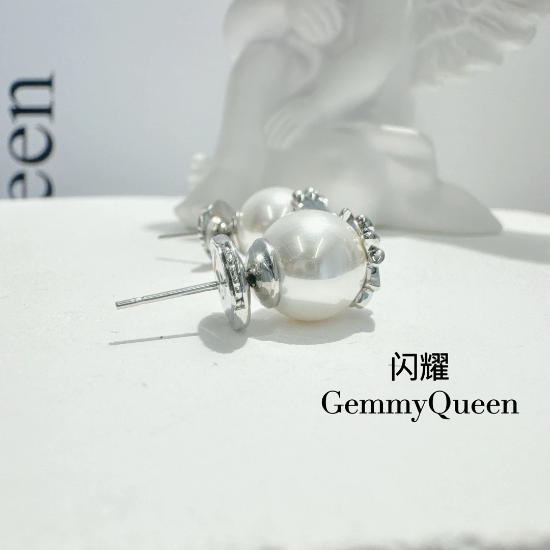 铜合金仿珍珠耳饰 闪耀GemmyQueen耳环GQ01948