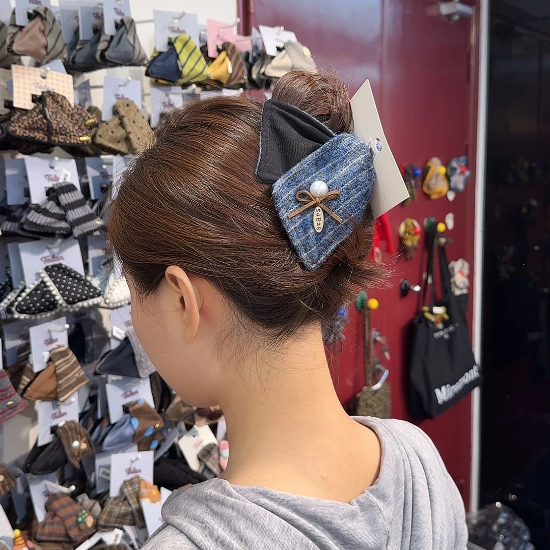 皮质非金属韩版发夹735