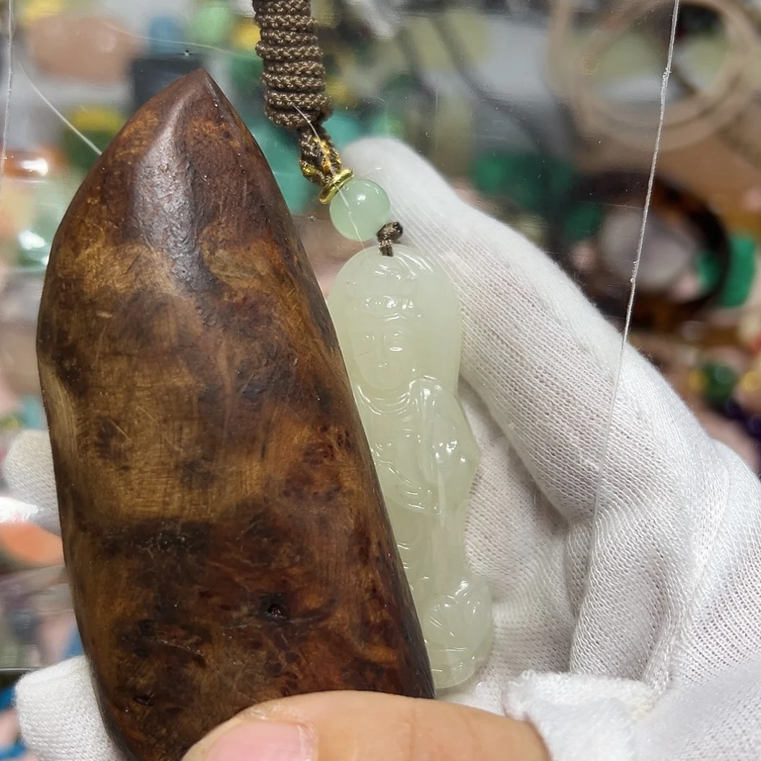 智***）非洲檀香无事牌手把件手把件手把件手把件