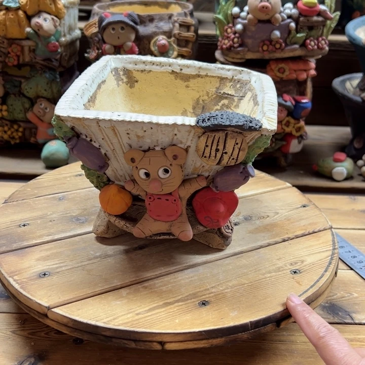 嘻哈多肉花盆百搭