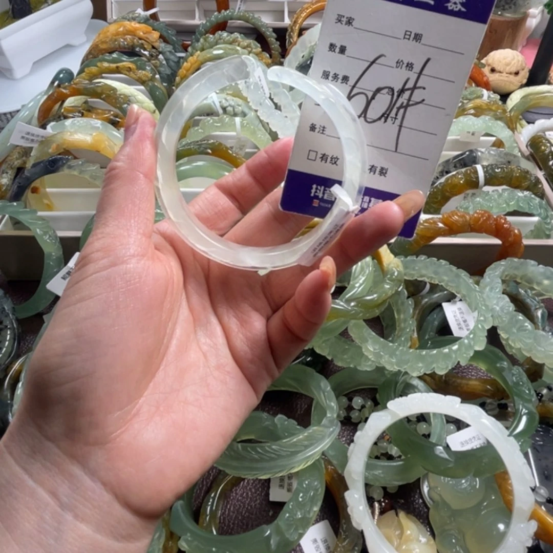 未镶嵌蛇纹石玉手镯