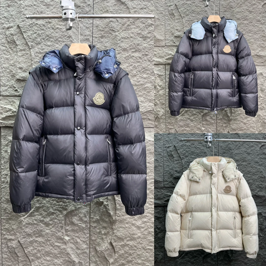2025新款拆袖5.0新国标羽绒服一衣三穿白鸭绒马甲羽绒服加厚版833