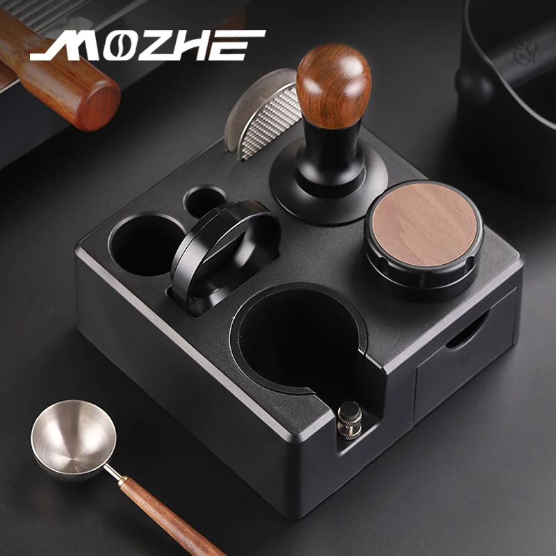 MOZHE 意式咖啡压粉座布粉器粉锤收纳多功能手柄支撑架通用置物座